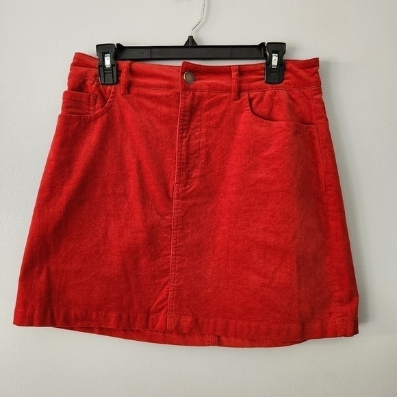 COPPER Key High-Rise Velveteen Mini Skirt Size Large Juniors Size 9 - 11 NWT - Picture 4 of 10